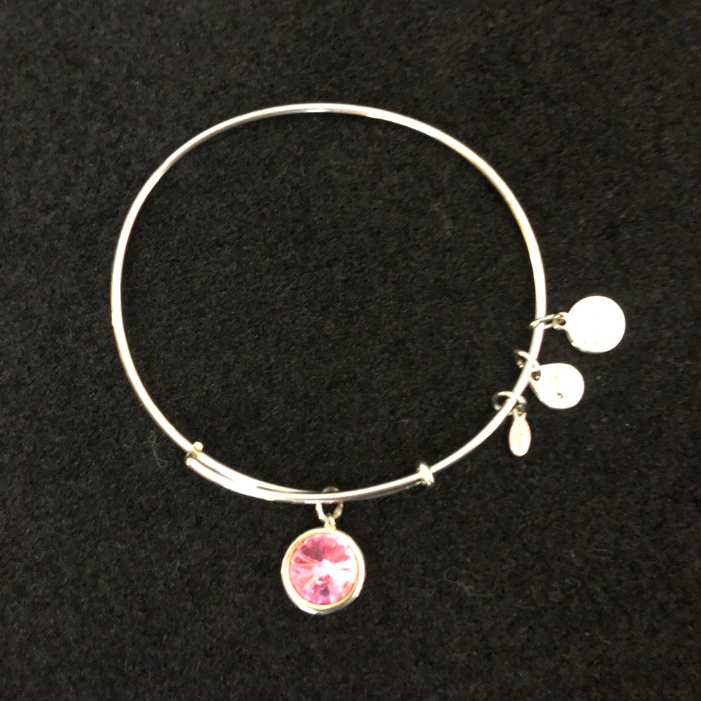 Alex and Ani Bracelet Pink Gem